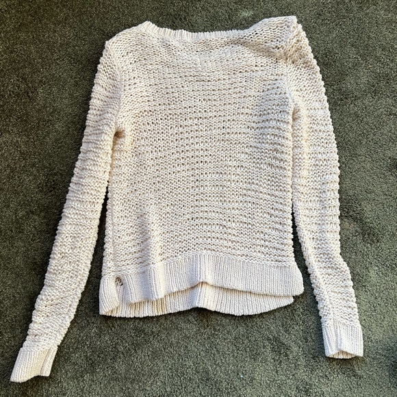 Eileen fisher cream netted sweater XXS - Picture 2 of 5